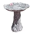 Lotus Leaf and Bunny Birdbath/Birdfeeder