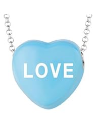 Sweethearts Enamel "Love" Heart on 16" Necklace Pendant with Gift Box