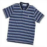 YSL Stripe Polo Navy X-Large