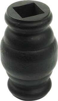 1/2" Adjustable Knuckle Tall Barrel - Matte Black (MB)