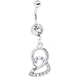 Loves Chain Crystalline Circle Belly Ring