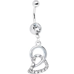 Loves Chain Crystalline Circle Belly Ring
