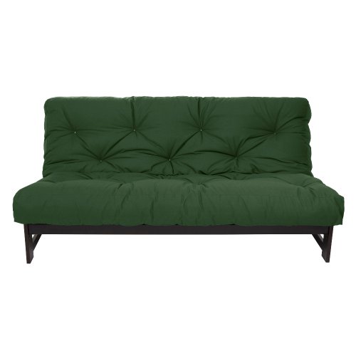 Mozaic Full Size 10-Inch Futon Mattress, Hunter Green On Sale