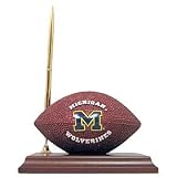 Michigan Wolverines Desk Clock & Pen Set