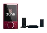 Zune 120 GB Video MP3 Player (Red) and AV Dock Bundle
