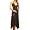 New Sexy Dress Formal Gown Long Ful Beaded Black Maxi (Small)