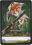 World of Warcraft: Promo Cards - Fel Iron Hatchet (Extended Art)