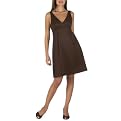 Mossimo&reg; Black: Crossover V-Neck Empire Dress - Spanish Brown