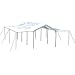 ShelterLogic 10x20 1-3/8" 8-Leg Canopy with Extension Kit (White)
