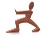 Black+Blum James the Doorman 7-3/4 by 7-1/2 by 1-1/4-Inch Door Stop, Orange