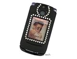 Rubberized Plastic Phone Cover Black For Motorola RAZR2 V8 V9 V9m