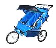 Bebelove Double Jogging Stroller DS-Jogger 465 BLUE