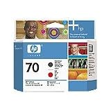 HP 70 Matte Black and Red Printhead Use In Selected Hp Designjet Printers