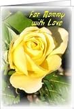Mommy-Happy Birthday-Big Yellow Rose Card