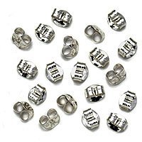 Sterling Silver Earring Backs (Earnuts) Med. (20)