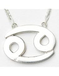 925 Sterling Silver Zodiac Cancer Necklace