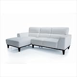Miele 2 Piece Sectional Leather Sofa in White