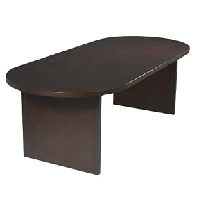 Race Track Oval Table with Modesty Panel by Office Star
