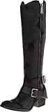 Donald J Pliner Women's Dela Riding Boot, Black Vintage Suede, 11 M US