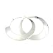 Oversized Silver Plated Hoop Earrings