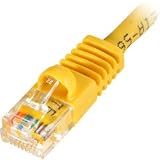 SCP Wire & Cable 3' Yellow 350MHz Molded And Booted CAT5e Patch Cable - 10/pack