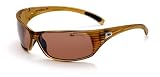 Bolle Sport Recoil Sunglasses (Brown Woodgrain/Polarized Sandstone Gun)