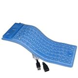 USB Flexible EL Lighted Portable Keyboard (Blue)
