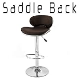 Saddleback Modern Bar Stool (Set of 2) - Brown
