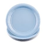 Light Blue 10 Inch Paper Plates (12 Pack)