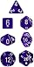 Sporting Goods : Chessex Dice: Polyhedral 7-Die Translucent Dice Set - Blue