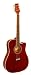 Kona Thin Body Acoustic/Electric Guitar - Red (K2TRD)