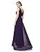 Ever-Pretty Double V-Neck Rhinestones Ruched Bust Hi-Lo Evening Party Dress 09983