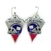 New York Giants Enameled Pewter NFL Earrings