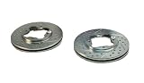 Baer 03287-020 DecelaRotor Slotted Drilled Zinc Plated Front Brake Rotor Set - Pair
