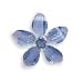Jewelry : Light Blue Glass Flower Fashion Pin