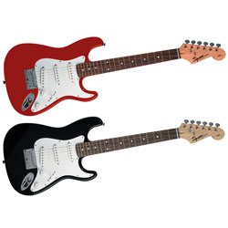 Squier Mini Electric Guitar - Red by Squier