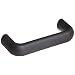 Elesa M.643 High Resilience Polypropylene Pull Handle, Matte Finish, 1/4"-20 Threaded Holes, Oval Grip, 1/4"-20 4-39/64" Center to Center, 1-59/64" Projection (Pack of 1)