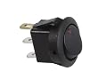 JT&T Products (2701-2J) - 10 AMP @ 12 Volt, Illuminated On/Off Round Rocker Switch, Red LED
