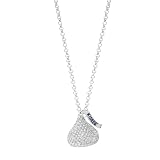 Hershey's Kiss Jewelry 14KT White Gold Diamond .50ct 3D Pendant