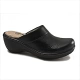 Murietta Embossed Clogs in Black Color: Mocha, Size: 7, Width: M by SoftWalk