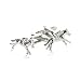 Silver Horseracing Cufflinks with Jockey and Horse with Presentation Box