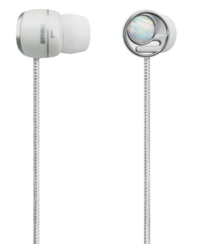 maxell カナルタイプ ヘッドホン 「Jewel Style」 胡粉(ごふん) HP-CN31-WWH