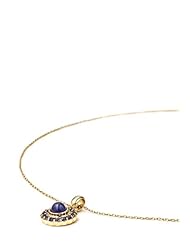 1.60 Carat Genuine Tanzanite 14K Gold Plated Sterling Silver Pendant