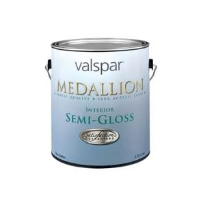 Valspar 27-2400 Medallion Semi-Gloss Wall and Trim Interior Latex Paint 1 Gal -...