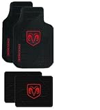 4PC Dodge Ram Head Front Rear Rubber Floor Mats Car Mats