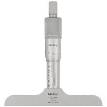 Mitutoyo Vernier Depth Gauge, Micrometer Type, Metric