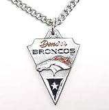 NFL Chain Necklace & Pewter Pendant - Denver Broncos