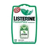 Listerine Pocket Packs, Freshburst (Spearmint), 24 Strips Per Pack-(pack of 12)