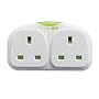 US Double Adaptor with Night Light