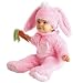 Pink Bunny Costume with Carrot Rattle - Rubies